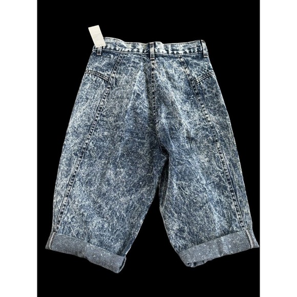 90s Chic Denim Capri Shorts Sz 11 Jrs USA Made Acid Wash NWT Old Stock - Picture 5 of 9